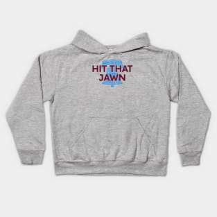 Hit that Jawn, Philadelphia Baseball design Kids Hoodie